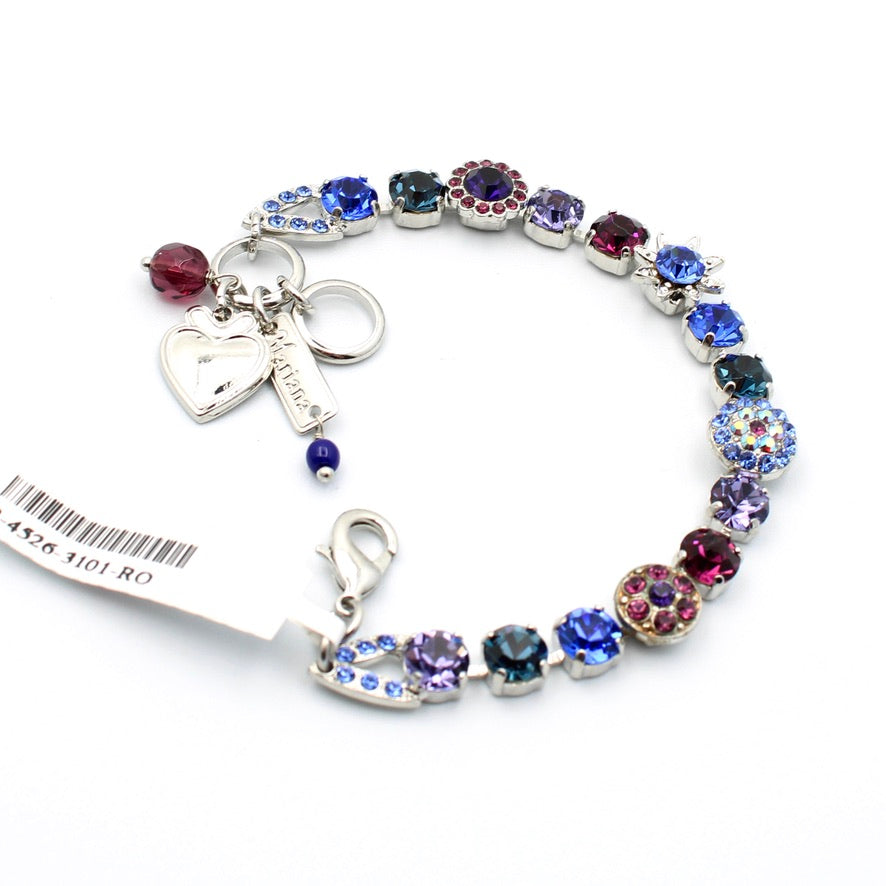 Happy Hour Large Multi Element Bracelet in Rhodium