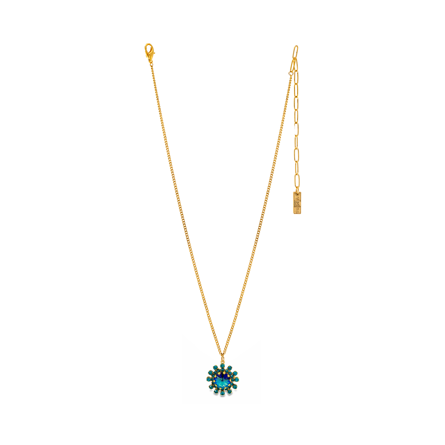 Blaire Pendant Necklace in Aqua Verde
