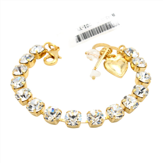 Clear Sparkly Must Have Everyday Bracelet in Yellow Gold - MaryTyke's
