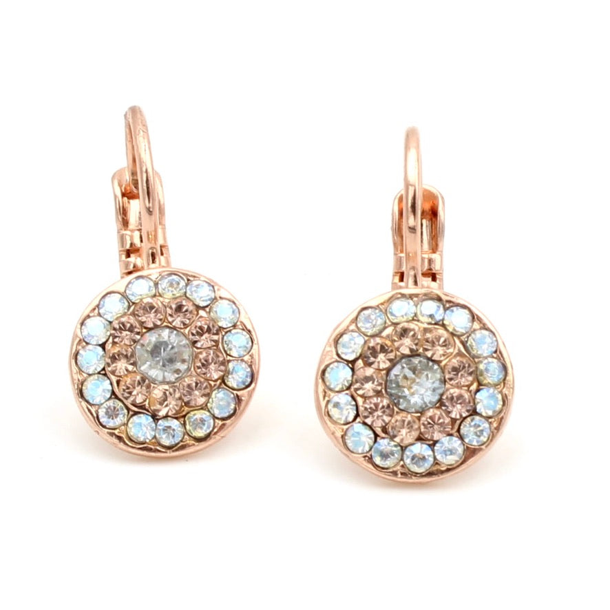 Dancing in the Moonlight Collection Petite Pavé Earrings in Rose Gold - MaryTyke's