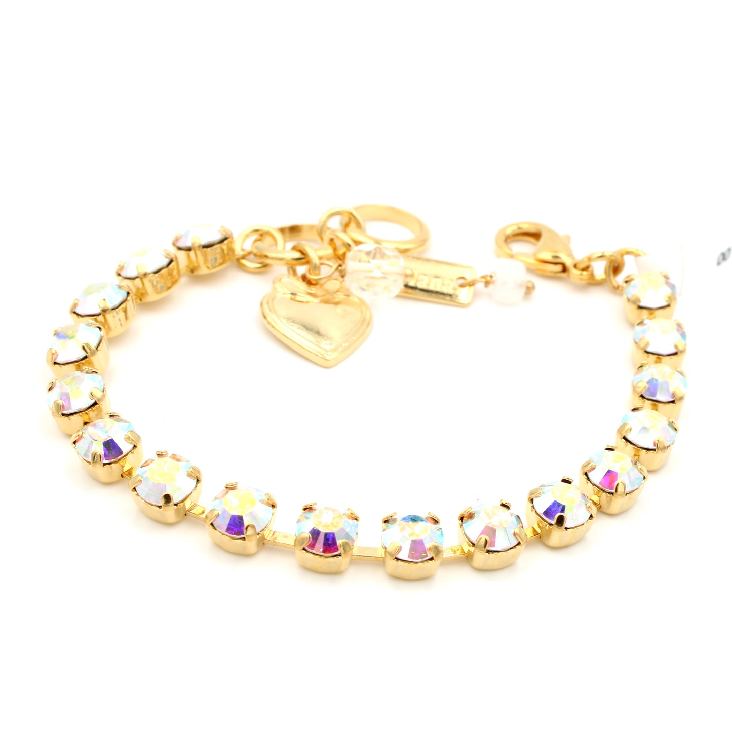 Crystal AB Must Have 6MM Everyday Bracelet in Yellow Gold