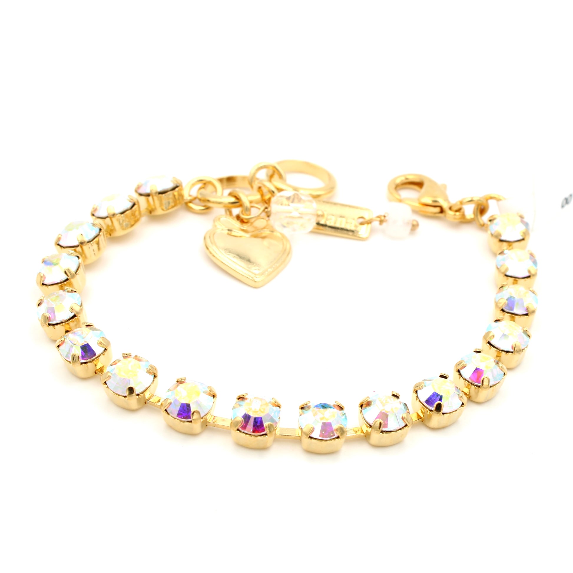 Crystal AB Must Have 6MM Everyday Bracelet in Yellow Gold - MaryTyke's