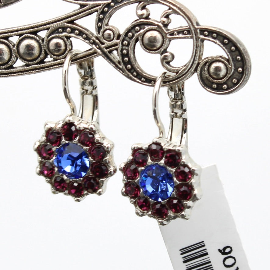 Happy Hour Collection Large Rosette Earrings in Rhodium