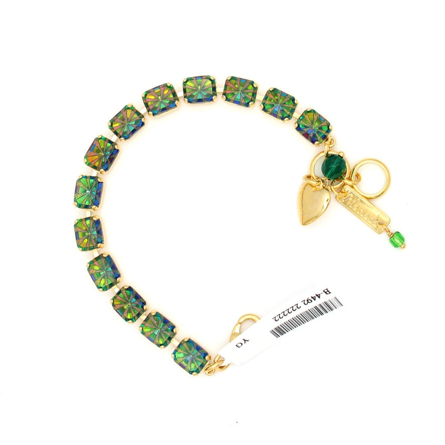 Volcano (Vitral Medium) Emerald Cut Bracelet in Gold
