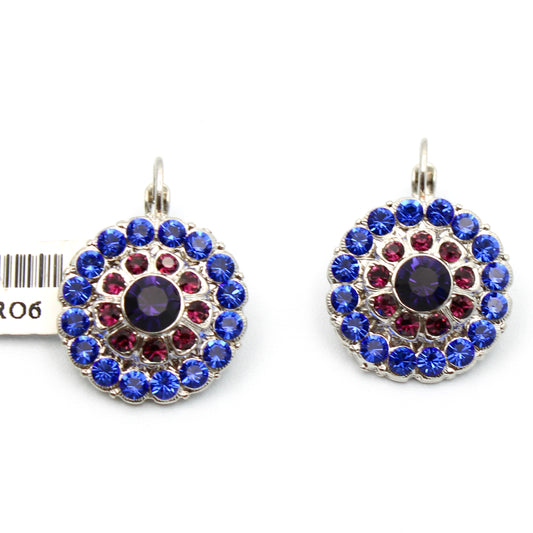 Happy Hour Collection Extra Large Daisy Earrings in Rhodium