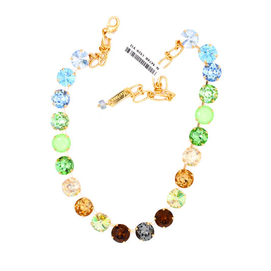 Forget Me Not Collection Large Round Everyday Necklace in Gold