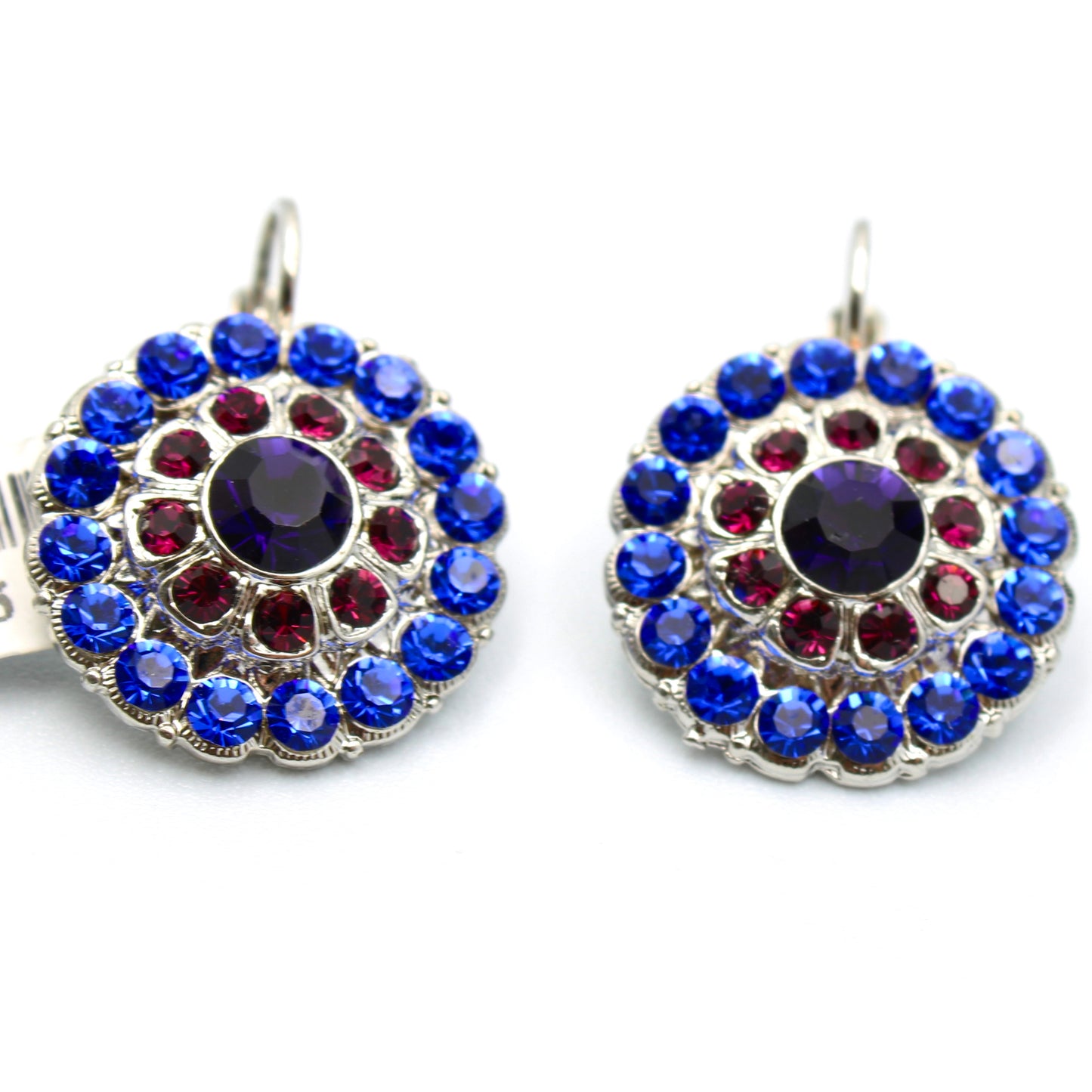 Happy Hour Collection Extra Large Daisy Earrings in Rhodium