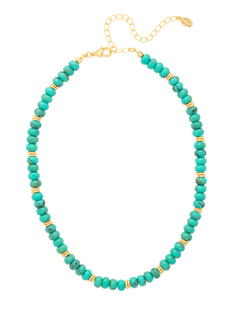 Capri Turquoise Beaded Tennis Necklace by Sorrelli