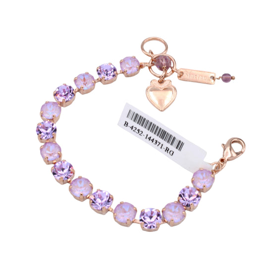 Lavender Sunkissed and Violet Medium Everyday Bracelet in Rose Gold