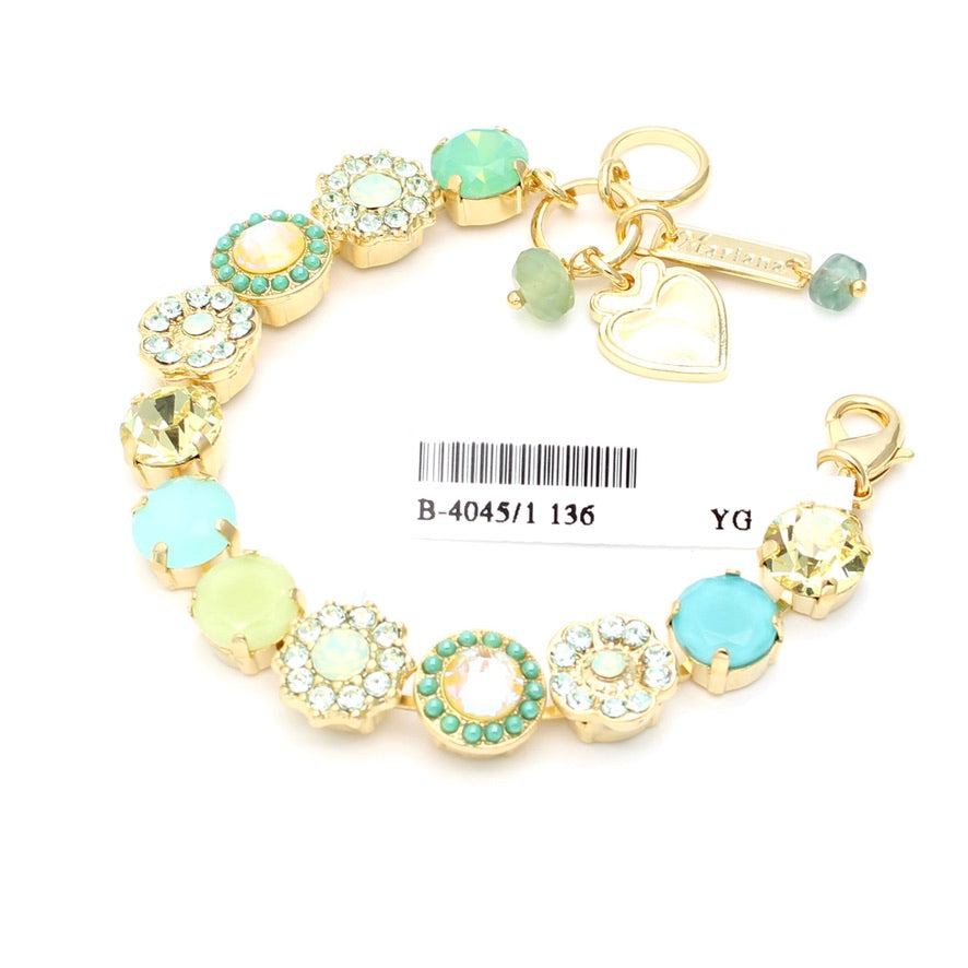 Blondie Collection 10MM Ornate Crystal Bracelet in Gold