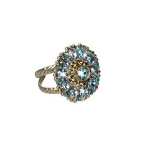 Charming Crystal Bloom Cocktail Ring by Sorrelli
