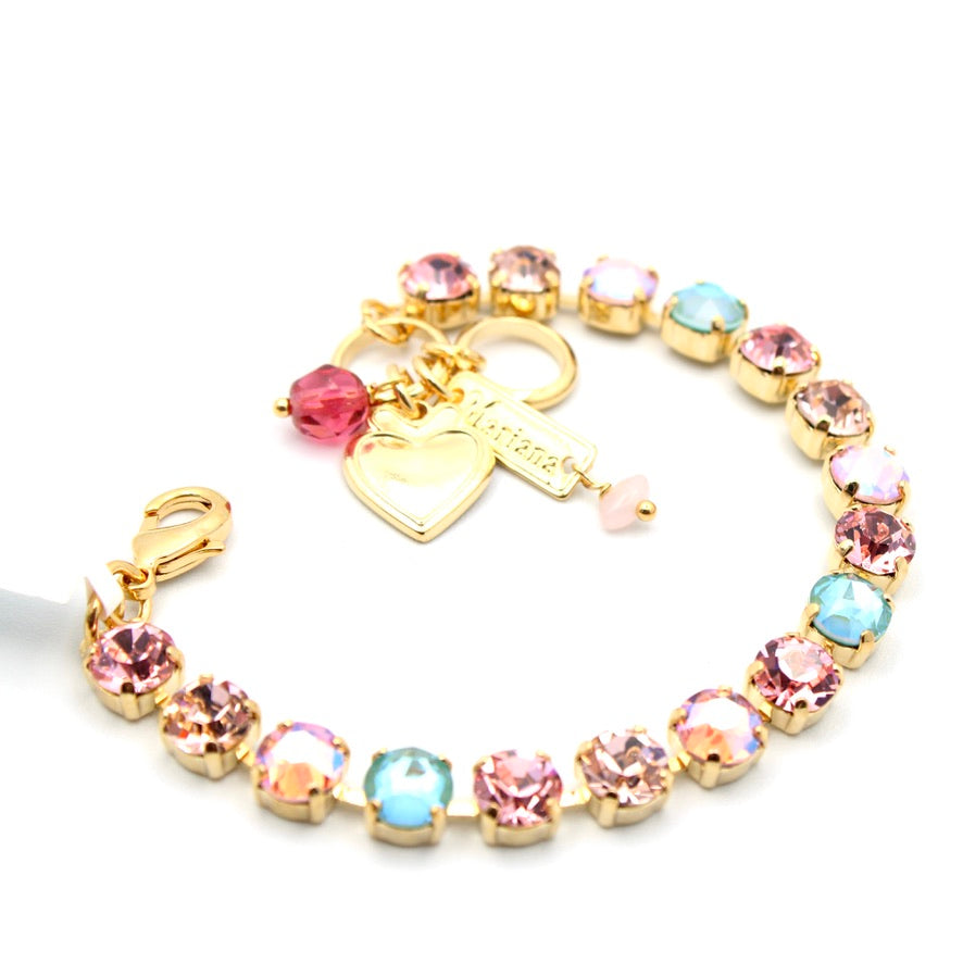 Parasol Collection Medium (7MM) Round Bracelet in Gold