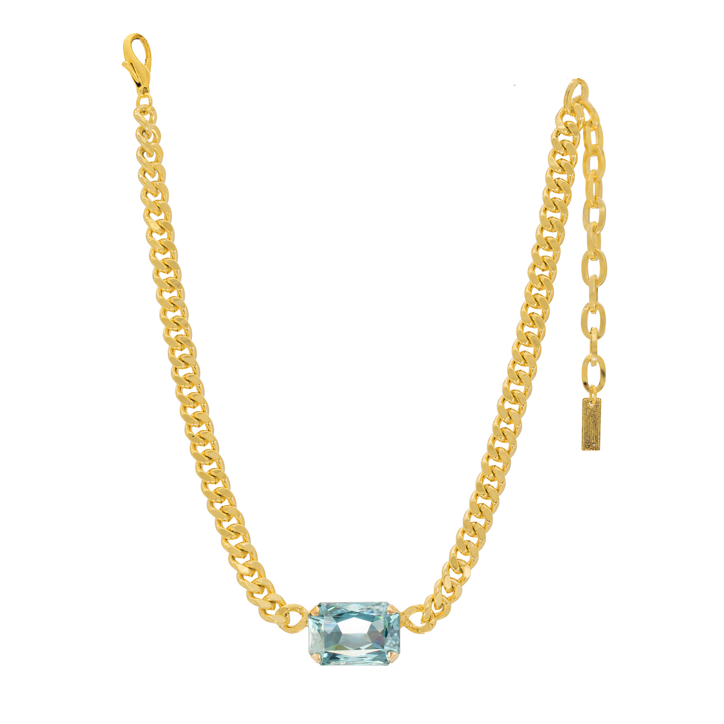Darcy Necklace in Aqua Champagne