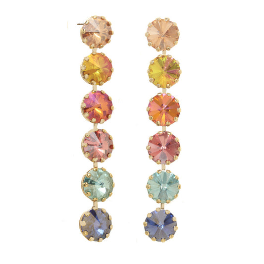 Lilibet Earrings Single in Watermelon Mix