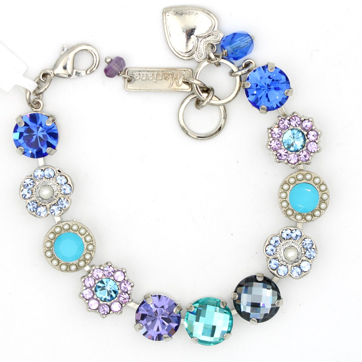 Electric Blue Collection Lovable Rosette Bracelet - MaryTyke's