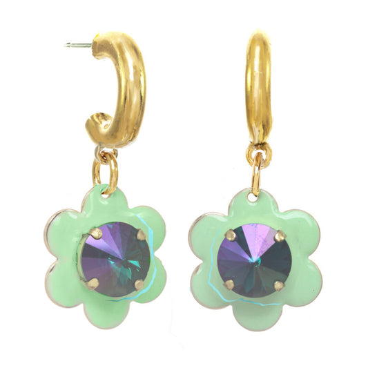 Trina Earrings in Green