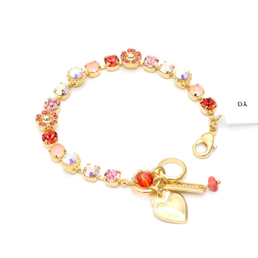 Sunset Drive In Collection Petite Flower Cluster Bracelet in Gold