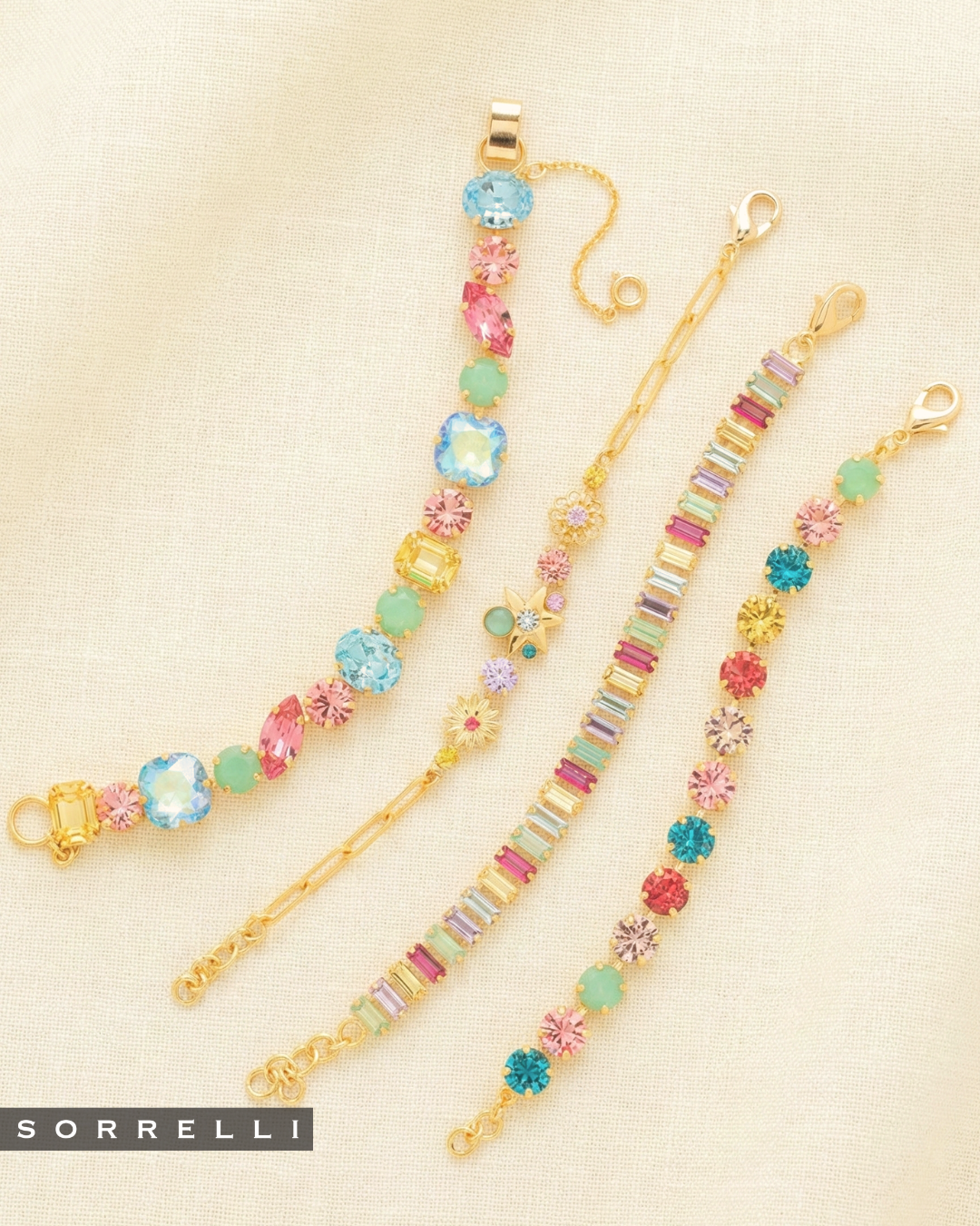 Bianca Tennis Bracelet in Candy Pop By Sorrelli