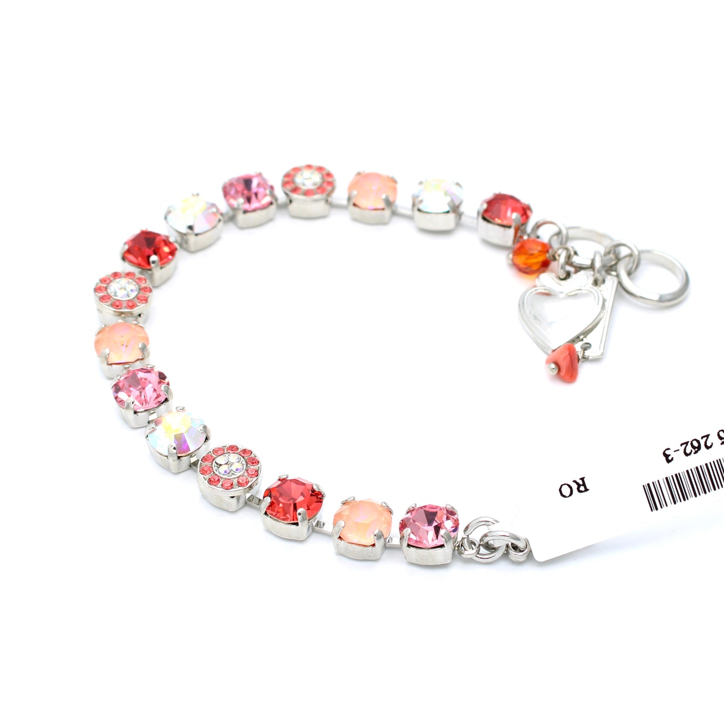 Sunset Drive-In Medium 7MM Cluster Bracelet in Rhodium