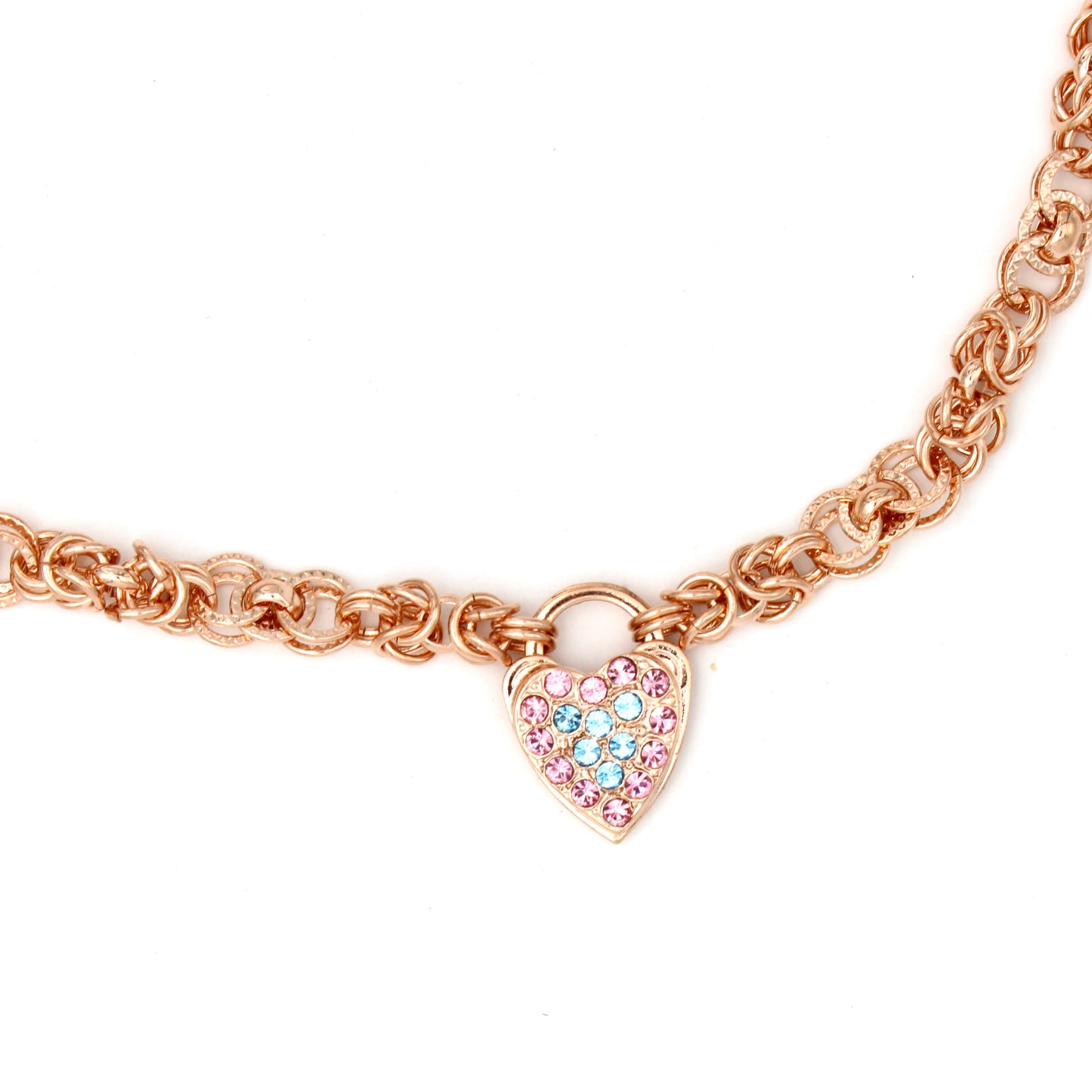 Funfetti Collection Heart Bracelet in Rose Gold