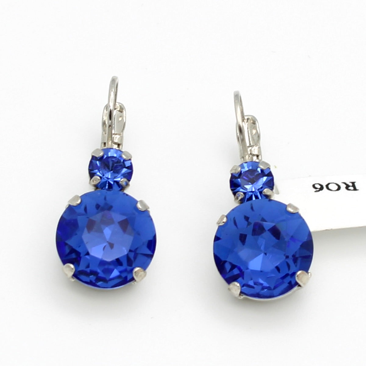 Sapphire Large Double Stone Earrings
