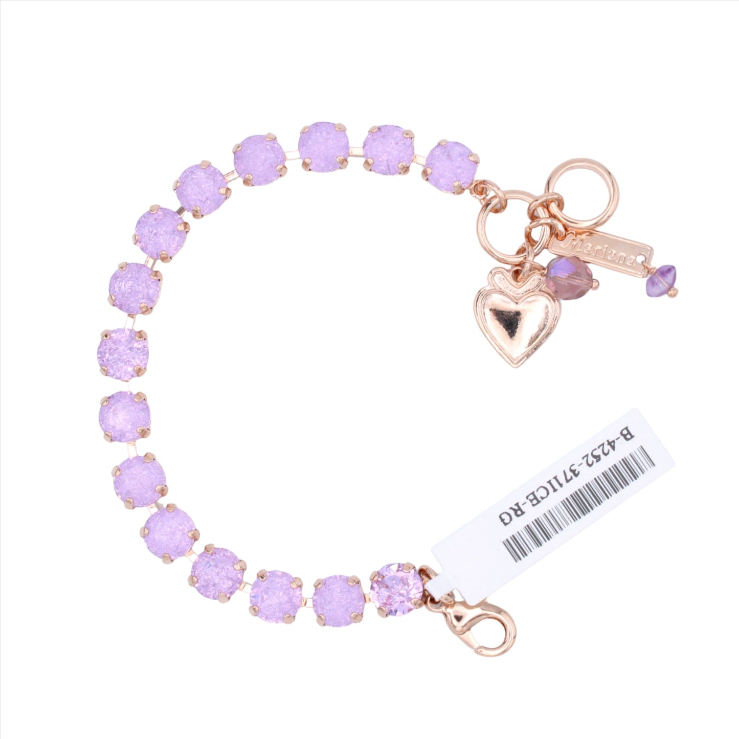 Violet Ice Medium Everyday Bracelet in Rose Gold