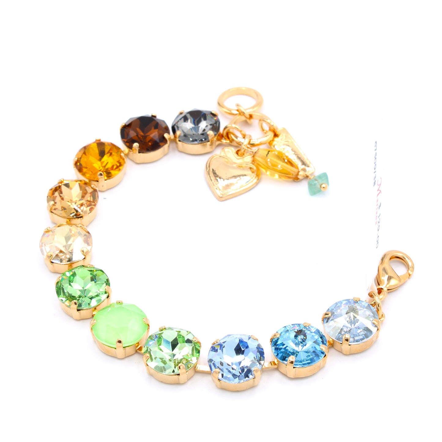 Forget Me Not 12MM Cushion Cut Bracelet in Gold