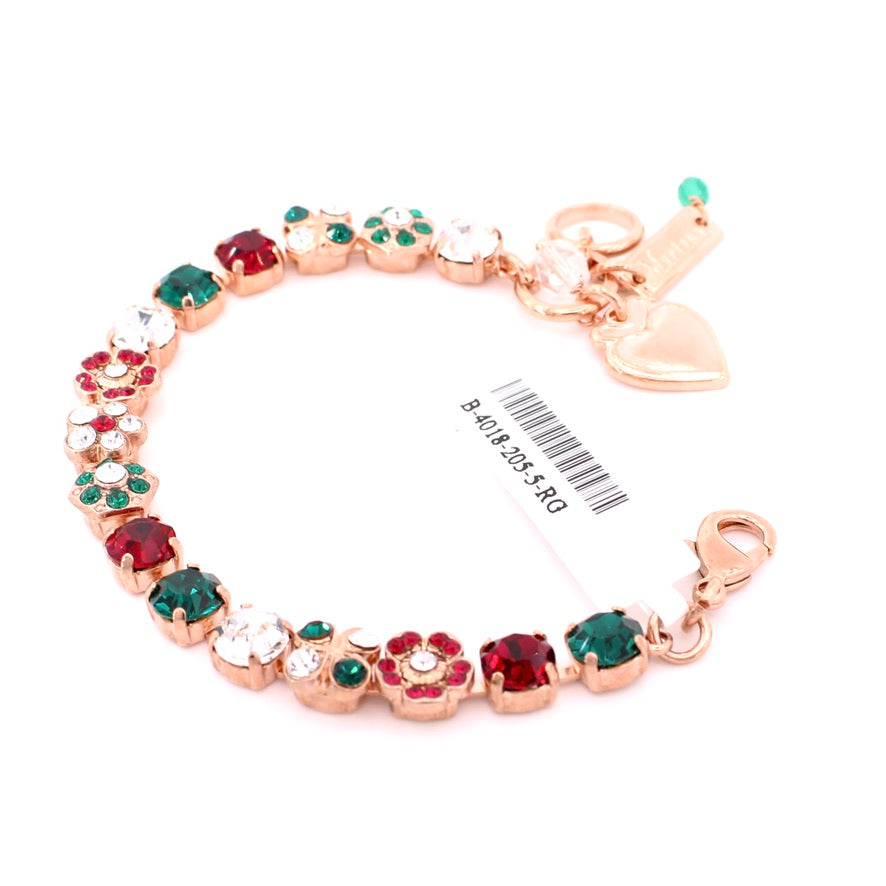 Holly Collection Medium Cluster Bracelet in Rose Gold