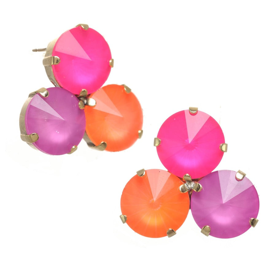 Reya Earrings in Neons