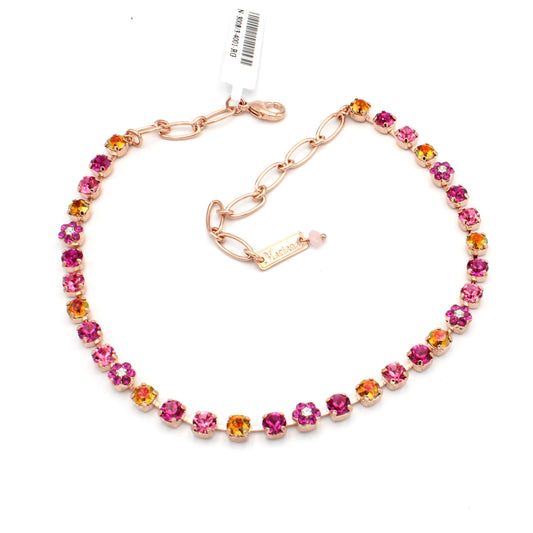 Bougainvillea Collection Petite Flower Necklace in Rose Gold