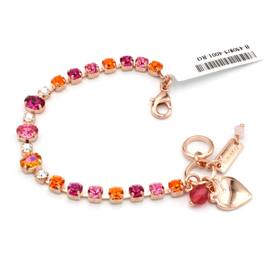 Bougainvillea Collection Oval and Round Bracelet in Rose Gold