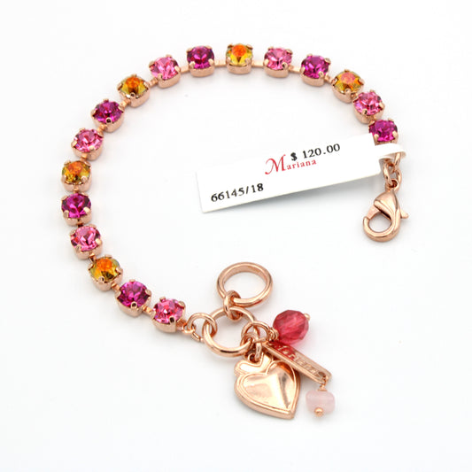 Bougainvillea Small Everyday Bracelet in Rose Gold