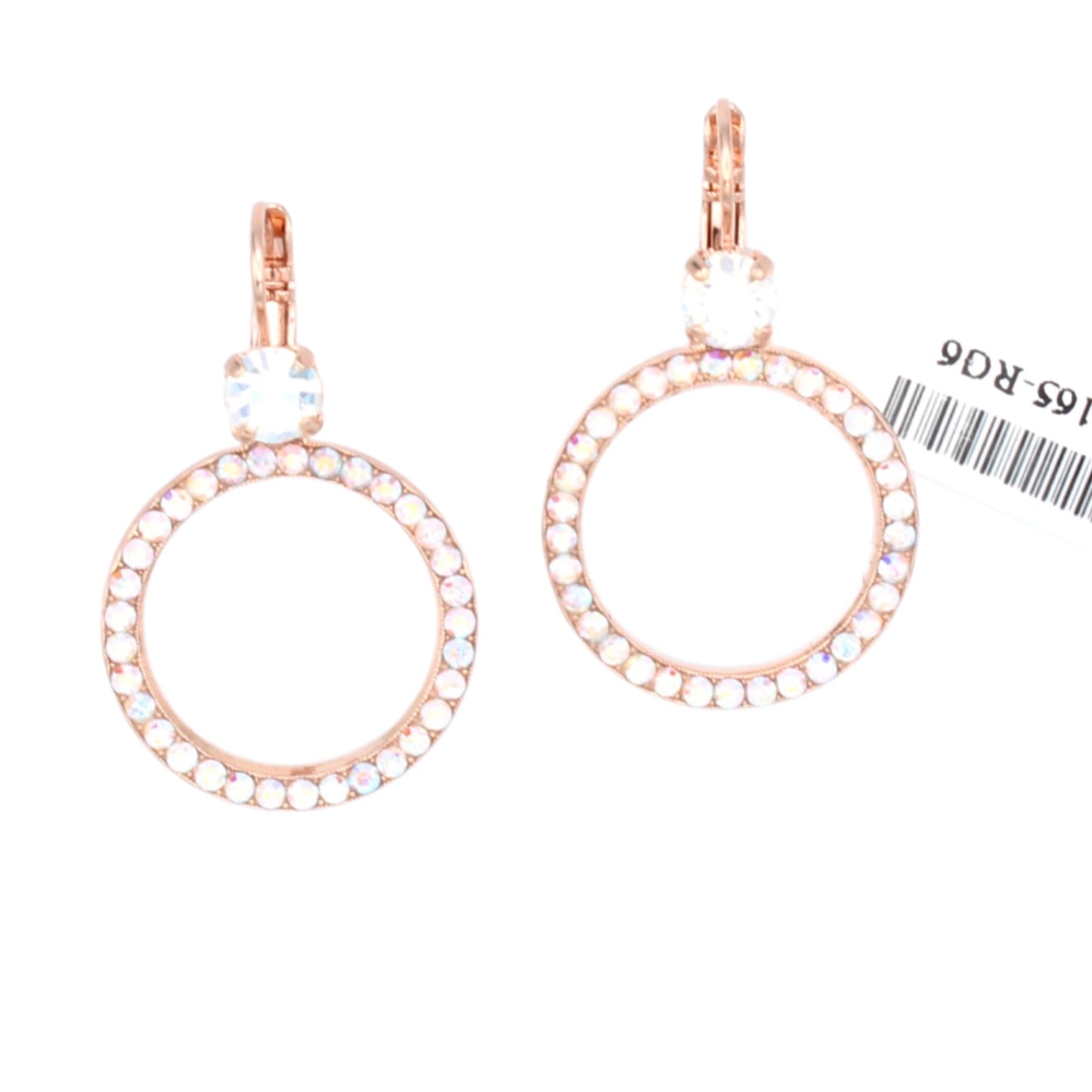 Winds of Change Circle Earrings in Rose Gold