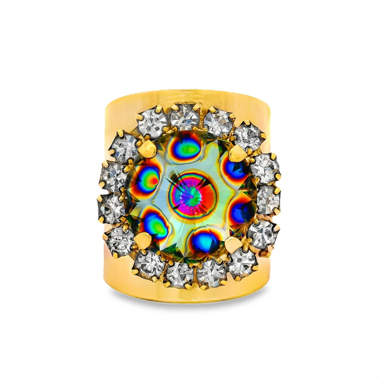 Jacci Ring in Dark Peacock