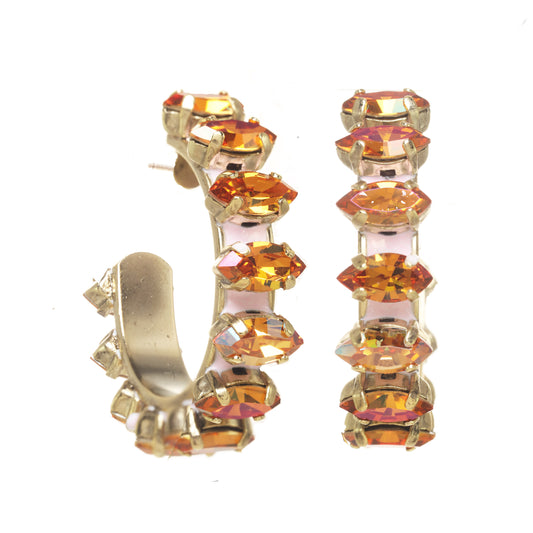 Kyrie Enamel Hoops in Light Pink