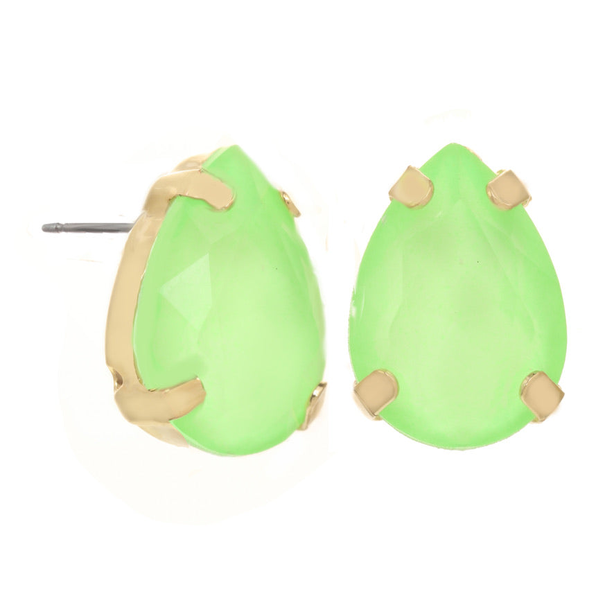 Lumi Studs in Green
