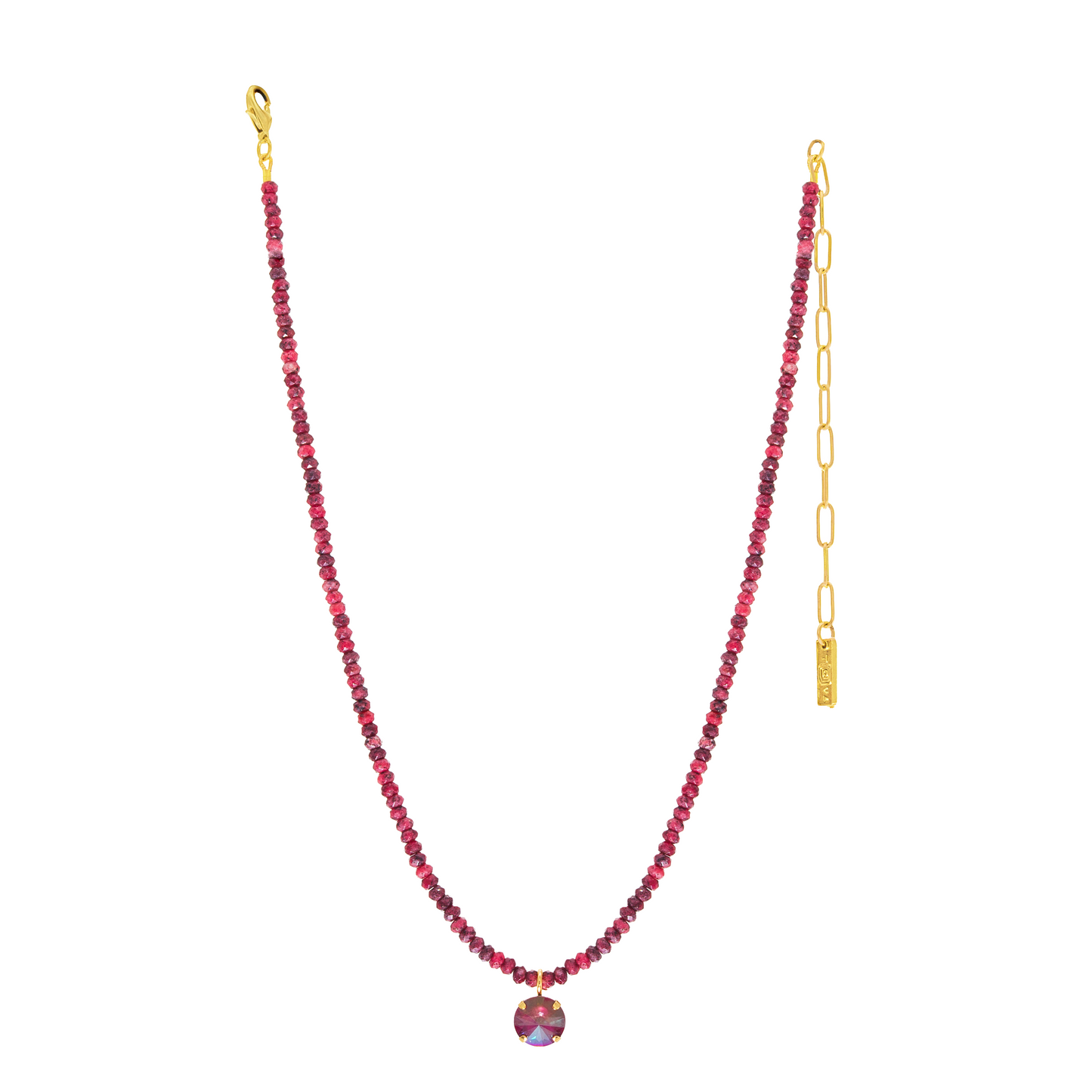 Paige Necklace in Midnight Express - Orchid Ignite Purple Haze