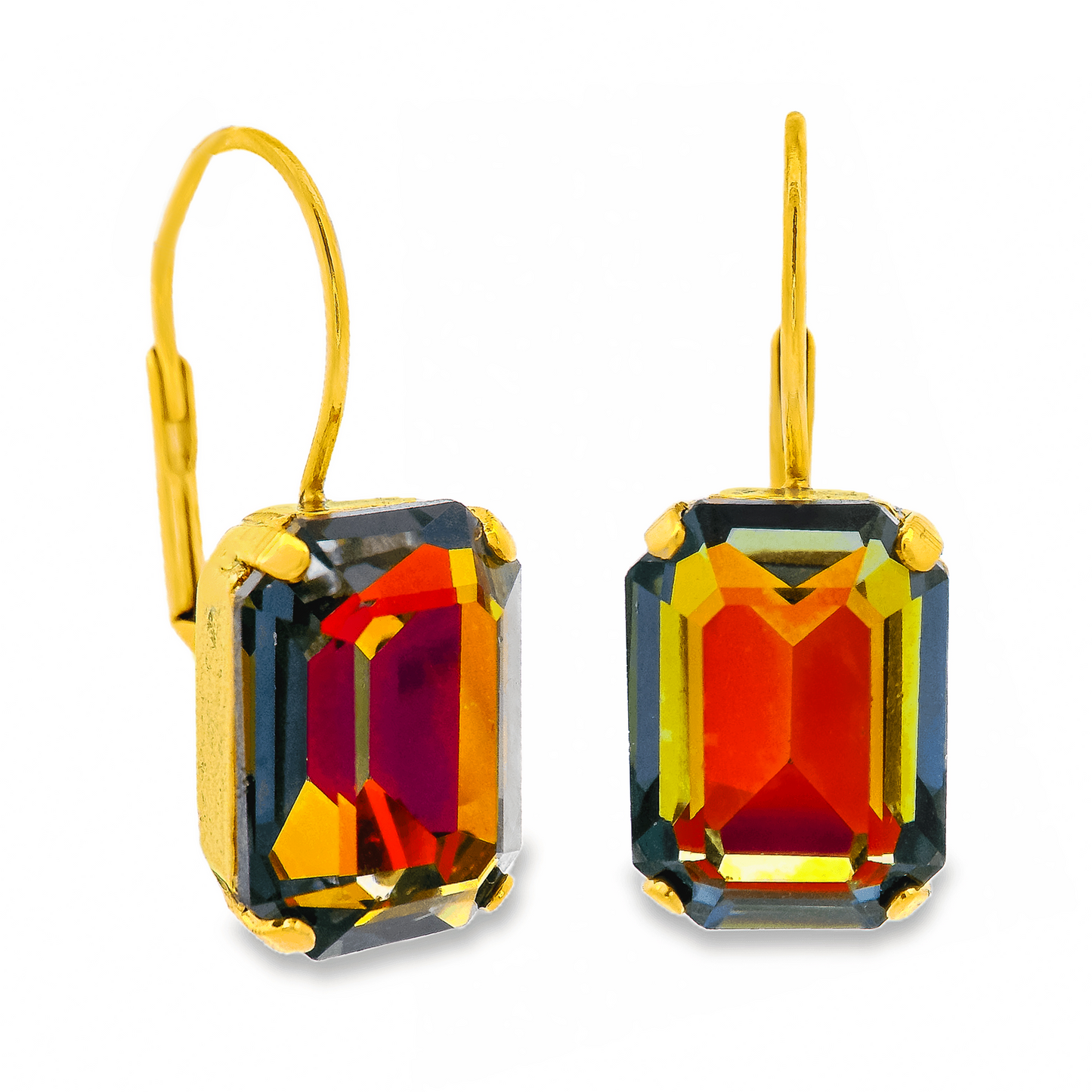 Rubin Earrings in Volcano