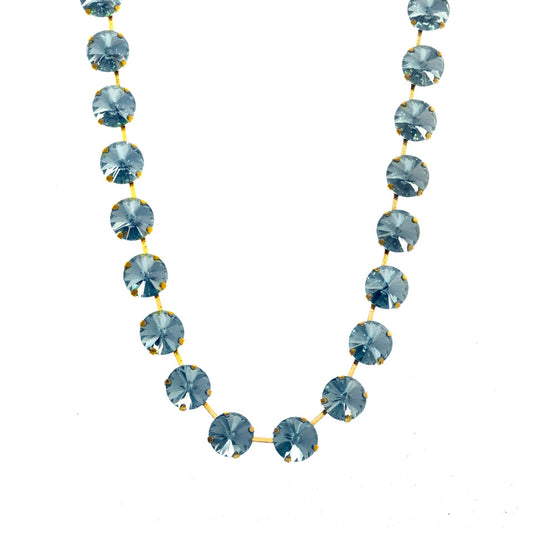 The Sofia Necklace in Aqua Champagne