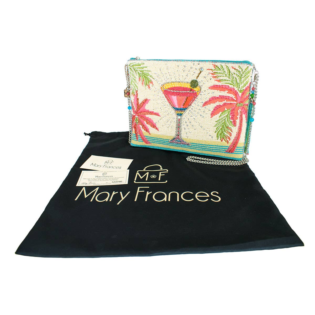Palm Paradise Beaded Handbag