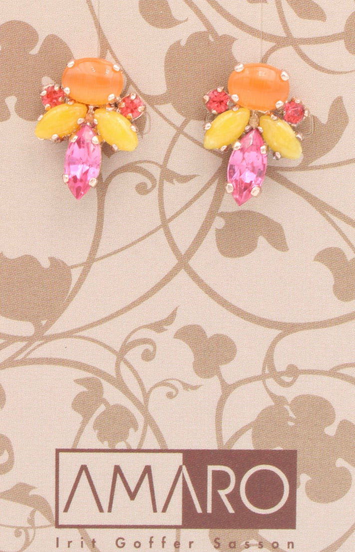Amaro Marquise Post Earrings in Rose Gold - MaryTyke's
