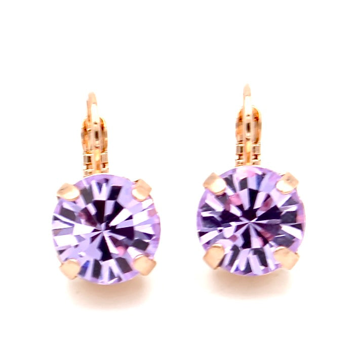 Violet Lovable Everyday Round Earrings in Rose Gold