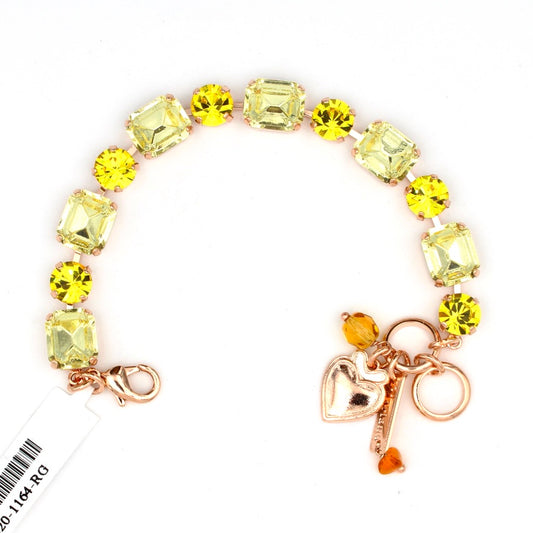 Fields of Gold Must Have Emerald Cut and Round Bracelet in Rose Gold - MaryTyke's
