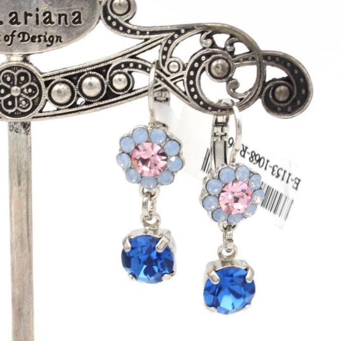 Kiss From A Rose Collection Crystal Drop Earrings - MaryTyke's