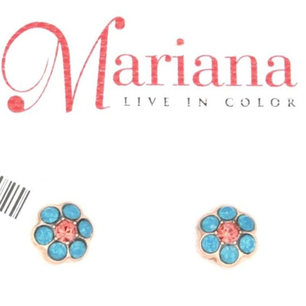 Bird of Paradise Collection Small Flower earrings in Rose Gold *POST* - MaryTyke's