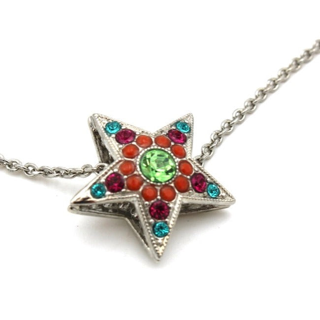 Rainbow Sherbet Collection Double Sided Star Pendant