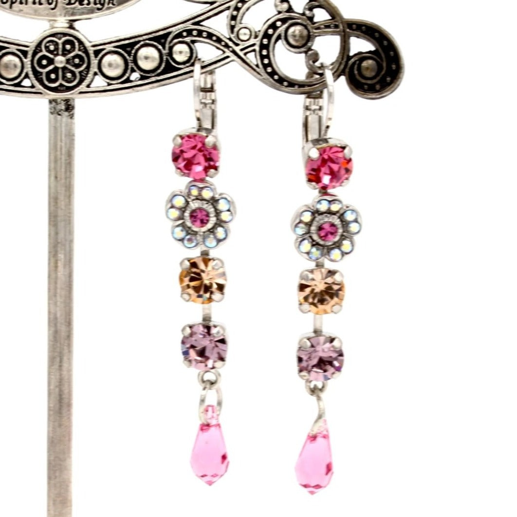 Pink Flamingo Collection Flower Dangle Earrings - MaryTyke's