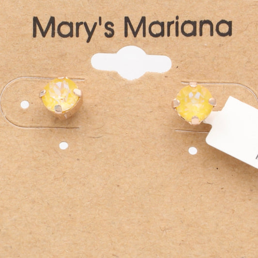Sunshine Sunkissed 6MM Earrings in Rose Gold **POSTS** - MaryTyke's