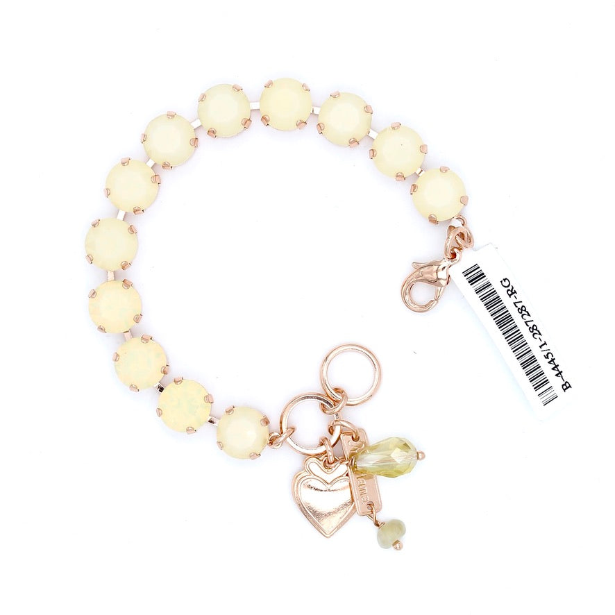 Sand Opal 10MM Lovable Crystal Bracelet in Rose Gold - MaryTyke's