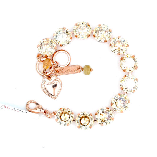 Golden Shadow Lovable Crystal Bracelet in Rose Gold - MaryTyke's